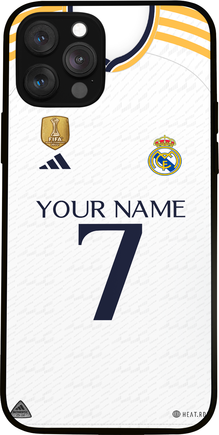 REAL MADRID 23 24 CUSTOMISED GLASS COVER Sports Classic Store